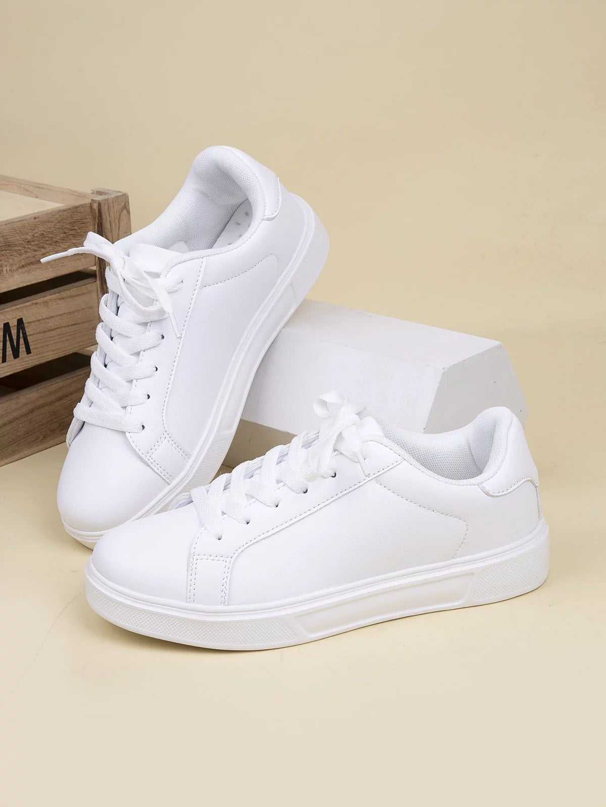 Pure White Luxe Sneakers